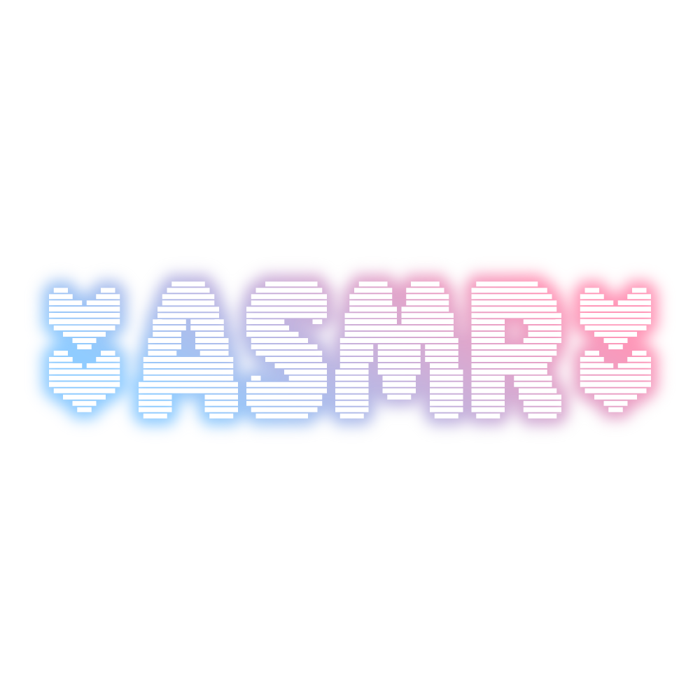 【配信用素材】ドット文字 ASMR 配信ロゴ | フリー素材・サムネ素材 | Design template ずかしのず