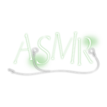 イヤホンのASMR 配信ロゴ素材｜無料・色変更OK｜ずかしのず カラーバリエーション 4