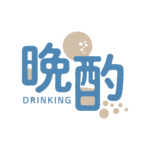 乾杯お月見晩酌配信ロゴ素材｜無料・色変更OK｜ずかしのず   カラーバリエーション 2