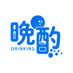 乾杯お月見晩酌配信ロゴ素材｜無料・色変更OK｜ずかしのず   カラーバリエーション 15