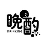 乾杯お月見晩酌配信ロゴ素材｜無料・色変更OK｜ずかしのず   カラーバリエーション 18