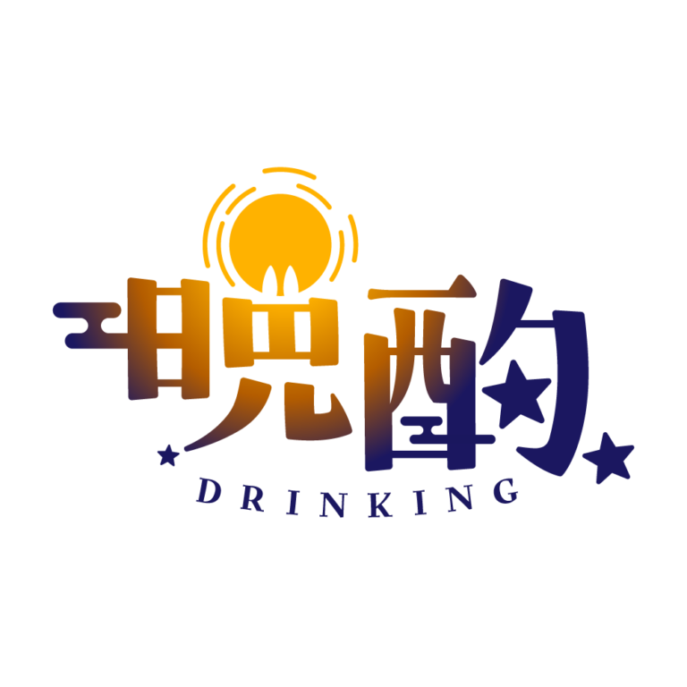 お月様のお月見晩酌配信ロゴ素材｜無料・色変更OK｜ずかしのず  