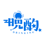 お月様のお月見晩酌配信ロゴ素材｜無料・色変更OK｜ずかしのず   カラーバリエーション 15