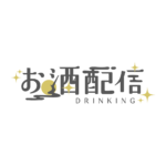 和風のお月見晩酌配信ロゴ素材｜無料・色変更OK｜ずかしのず   カラーバリエーション 1