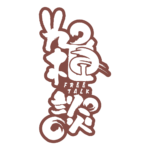 筆文字とうさみみのお月見雑談配信ロゴ素材｜無料・色変更OK｜ずかしのず   カラーバリエーション 24