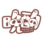 オバケの晩酌ハロウィーン配信素材｜無料・色変更OK カラーバリエーション 24